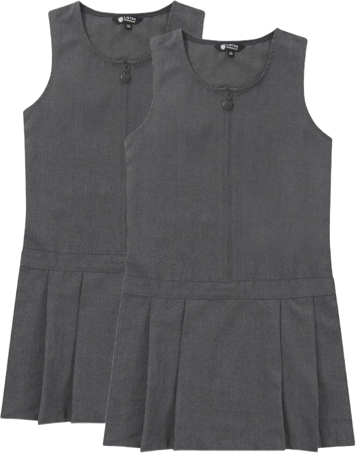 Girls Pleated School Pinafore 2 Pack - Image 6