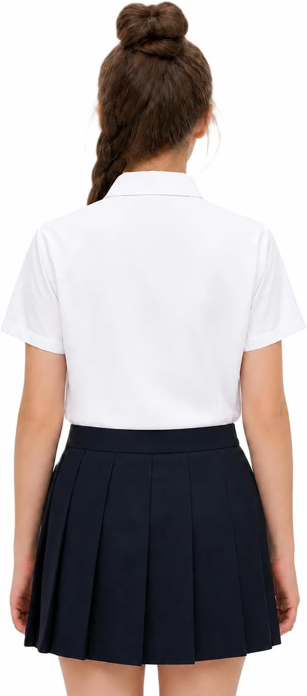 Girls White School Shirt Twin Pack - Image 4